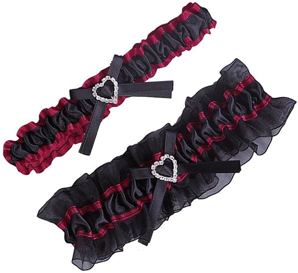 wedding bridal garter set with ruffled organza satin bow, heart-shaped charm, ball garter belt, White
wedding bridal garter set with ruffled organza satin bow, heart-shaped charm, ball garter belt, White