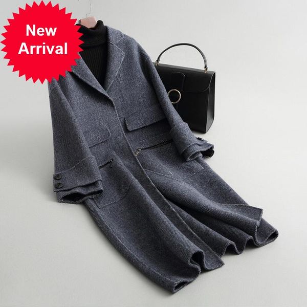 women's wool & blends a38014 women 2021 fall/winter fashion herringbone jacket lady's long style pocket leisure coat, Black
women's wool & blends a38014 women 2021 fall/winter fashion herringbone jacket lady's long style pocket leisure coat, Black