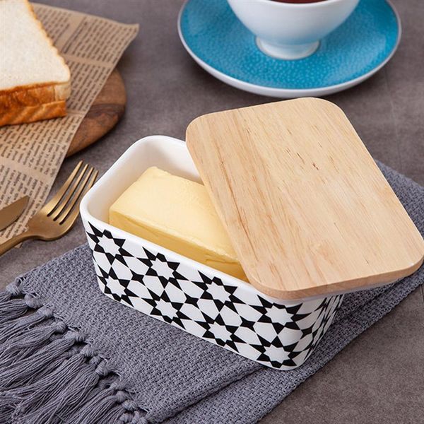 dishes & plates ceramic butter box sealing with wood lid fooddish keeper tool cheese storage tray lunch container for kitchen
dishes & plates ceramic butter box sealing with wood lid fooddish keeper tool cheese storage tray lunch container for kitchen
