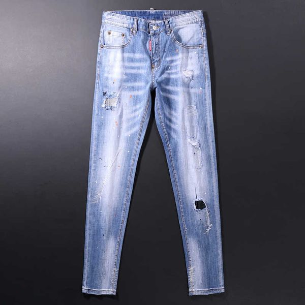 men's jeans italian vintage fashion retro light blue slim fit ripped for painted designer streetwear hip denim pants gx4y
men's jeans italian vintage fashion retro light blue slim fit ripped for painted designer streetwear hip denim pants gx4y