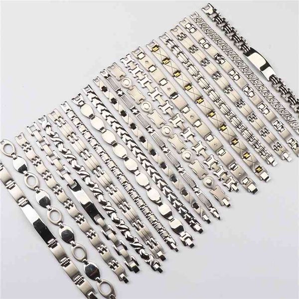 10pcs/lots mens fashion stainless steel jewelry bracelets wrist cuff bangle for gift party 210918, Black
10pcs/lots mens fashion stainless steel jewelry bracelets wrist cuff bangle for gift party 210918, Black