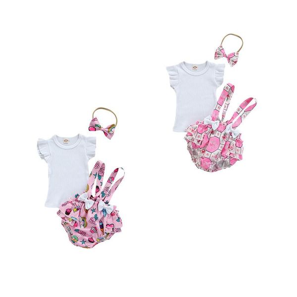 clothing sets cute baby girls three-piece clothes set, round collar sleeves , suspender trousers and headdress, 0-18months, White
clothing sets cute baby girls three-piece clothes set, round collar sleeves , suspender trousers and headdress, 0-18months, White