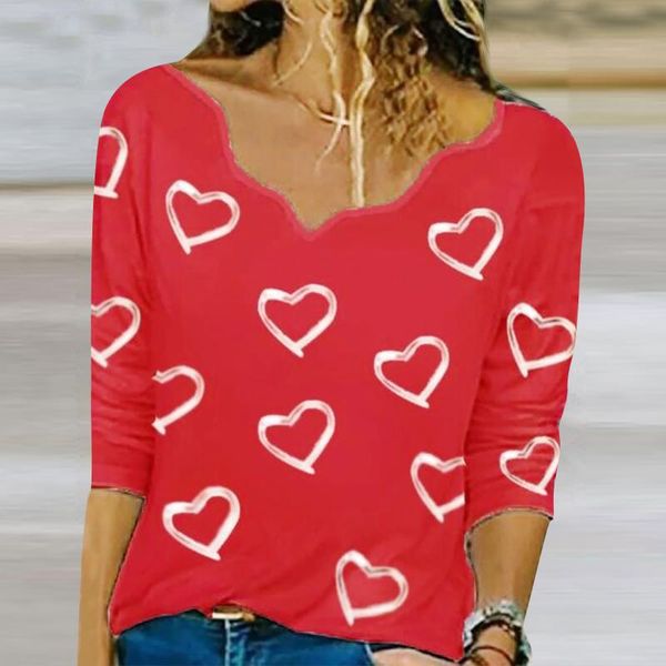 woman tshirts harajuku for women summer hearts print asymmetrical neck pullover long sleeve t-shirt mujer camisetas women's, White
woman tshirts harajuku for women summer hearts print asymmetrical neck pullover long sleeve t-shirt mujer camisetas women's, White