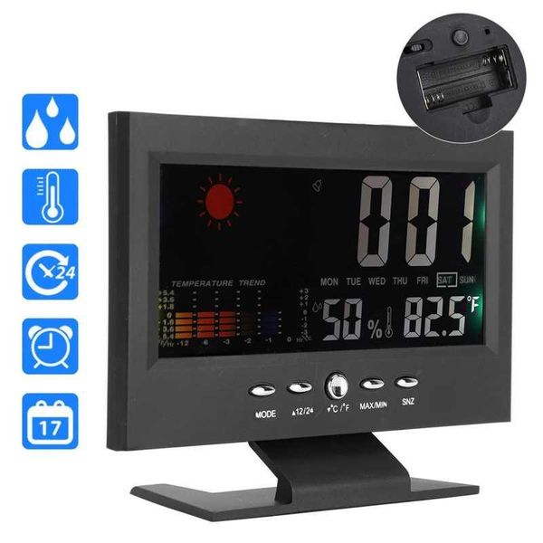 smart home control multifunction digital thermometer hygrometer desk clock calendar temperature humidity meter
smart home control multifunction digital thermometer hygrometer desk clock calendar temperature humidity meter