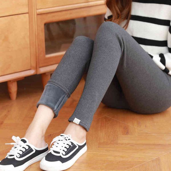 cotton 2021 fashion solid casual autumn winter thick velvet warm pants high waist plus size soft women leggings, Black
cotton 2021 fashion solid casual autumn winter thick velvet warm pants high waist plus size soft women leggings, Black