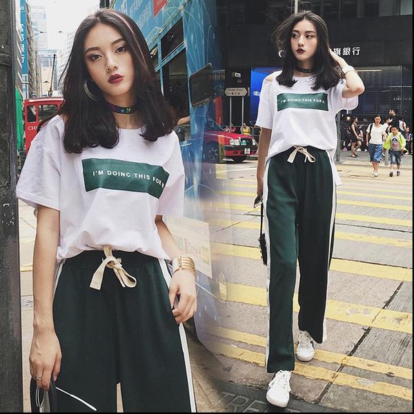 women tracksuits summer tracksuit casual two pieces set korean clothes womens sport suit side stripe pants sets streetwear, Gray
women tracksuits summer tracksuit casual two pieces set korean clothes womens sport suit side stripe pants sets streetwear, Gray