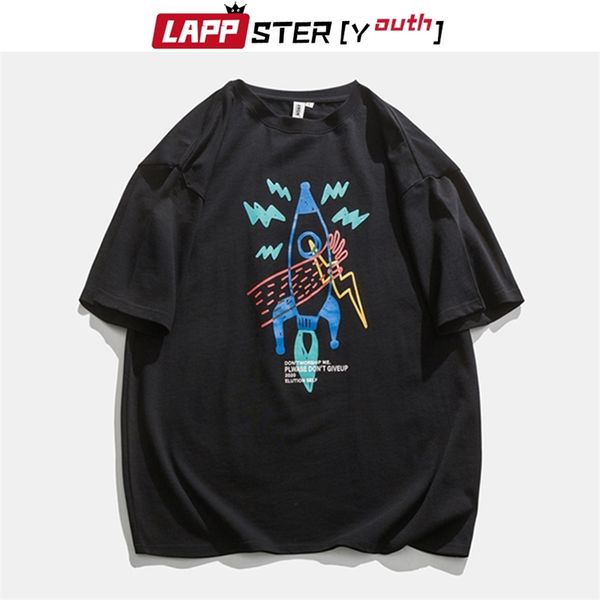 men korean hand-painted graphic t shirts summer mens harajuku streetwear printed t-shirt male vintage tees 210420, White;black
men korean hand-painted graphic t shirts summer mens harajuku streetwear printed t-shirt male vintage tees 210420, White;black
