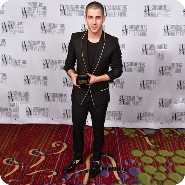 men's suits & blazers latest coat pant designs black men for wedding gold lapel red carpet groom male jacket blazer 2 piece costum, White;black
men's suits & blazers latest coat pant designs black men for wedding gold lapel red carpet groom male jacket blazer 2 piece costum, White;black