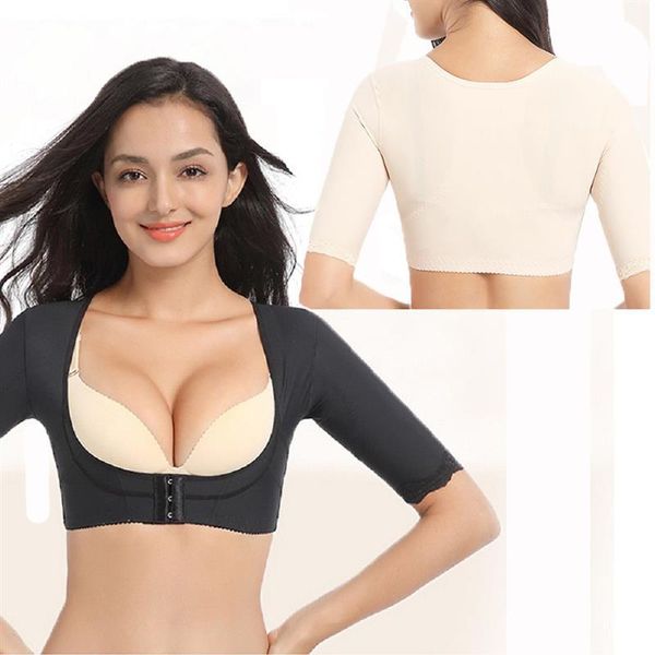 women's shapers women upper arm shaper post slimmer compressions sleeves humpback posture corrector shoulder shapewear back support, Black;white
women's shapers women upper arm shaper post slimmer compressions sleeves humpback posture corrector shoulder shapewear back support, Black;white