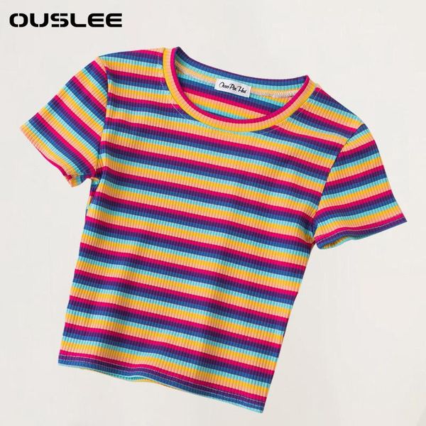 women's t-shirt ouslee summer y2k aesthetic short sleeves crop women o neck striped female casual harajuku black tee streetwear, White
women's t-shirt ouslee summer y2k aesthetic short sleeves crop women o neck striped female casual harajuku black tee streetwear, White