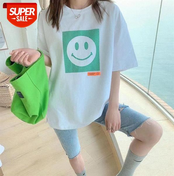 li zhiqi sweet college style short-sleeved printed t-shirt female letter smiley face pattern loose round neck 110554 #gt1q, Black;gray
li zhiqi sweet college style short-sleeved printed t-shirt female letter smiley face pattern loose round neck 110554 #gt1q, Black;gray