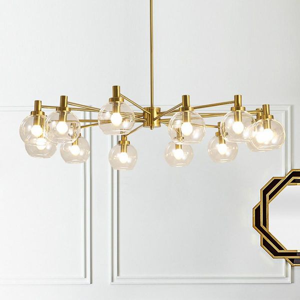 modern luxury copper gold led e14 chandelier clear glass living room pendant lighting lamparas fixtures chandeliers
modern luxury copper gold led e14 chandelier clear glass living room pendant lighting lamparas fixtures chandeliers