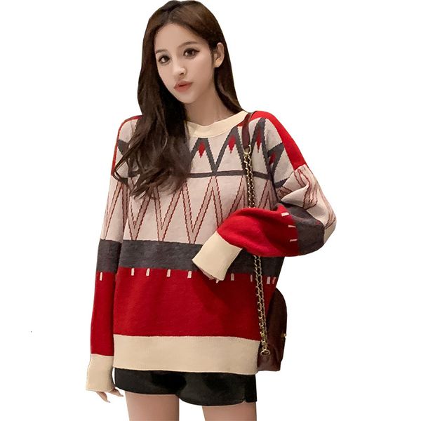 sweater women's fashion pullover winter christmas sweater colorblock knit sweaters plus size women clothing, White;black
sweater women's fashion pullover winter christmas sweater colorblock knit sweaters plus size women clothing, White;black