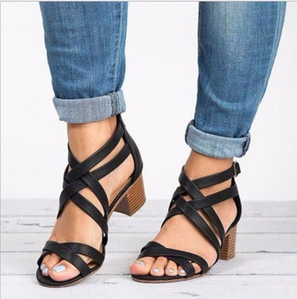 sandals women square heels for summer female casual gladiator shoes woman beach platform heel zapatos mujer plus size 43, Black
sandals women square heels for summer female casual gladiator shoes woman beach platform heel zapatos mujer plus size 43, Black
