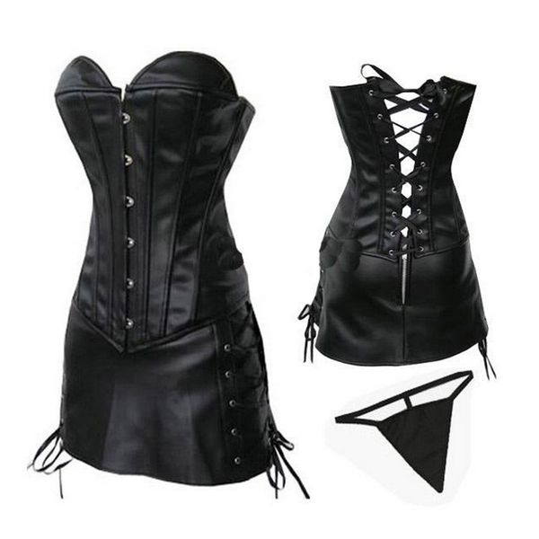 plus size women fashion clubwear corset dress outfit pvc leather overbust bustier corselet and side lace-up mini skirt s-6xl drop ship, Black;white
plus size women fashion clubwear corset dress outfit pvc leather overbust bustier corselet and side lace-up mini skirt s-6xl drop ship, Black;white