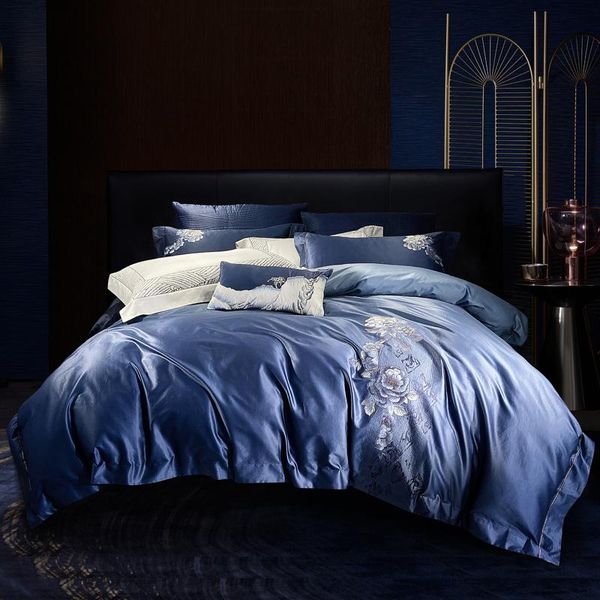 bedding sets simple high-end chinese wind 140s cotton long-staple embroidery four-piece of bedspread style
bedding sets simple high-end chinese wind 140s cotton long-staple embroidery four-piece of bedspread style