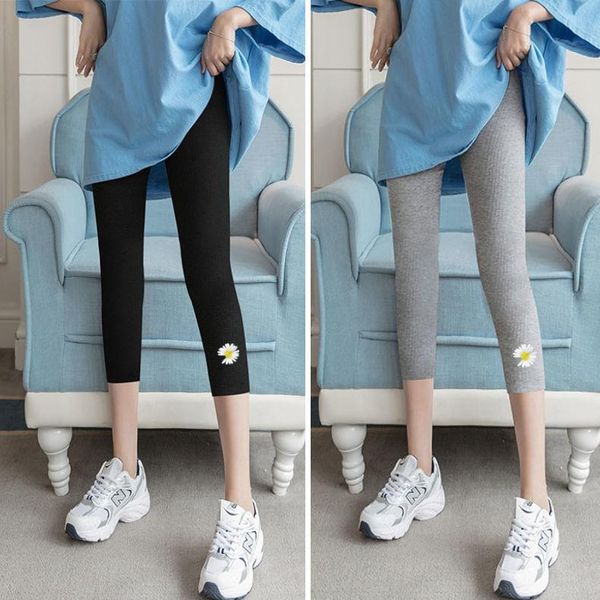 / 7 summer daisy leggings women's wear thin high waist elastic grey thread large pants, Black
/ 7 summer daisy leggings women's wear thin high waist elastic grey thread large pants, Black