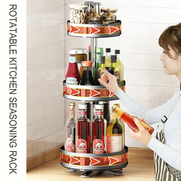 hooks & rails round rotating condiments metal storage rack multi-layer turntable spice container kitchen supplies nin668
hooks & rails round rotating condiments metal storage rack multi-layer turntable spice container kitchen supplies nin668