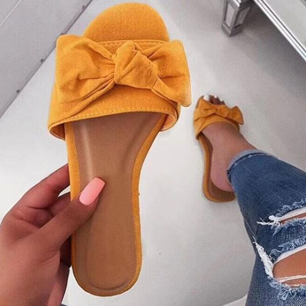 slippers women flock bow woman open toe casual slides ladies comfortable leisure shoes femalr summer outside flat plus size, Black
slippers women flock bow woman open toe casual slides ladies comfortable leisure shoes femalr summer outside flat plus size, Black