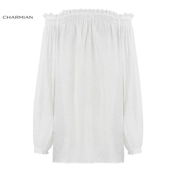 women's blouses & shirts charmian autumn off shoulder shirt victorian vintage gothic blouse lolita lace ruffle long sleeve, White
women's blouses & shirts charmian autumn off shoulder shirt victorian vintage gothic blouse lolita lace ruffle long sleeve, White