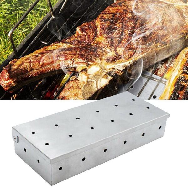 tools & accessories bbq smoker box wood chips for indoor outdoor charcoal gas barbecue grill infused smoke flavor
tools & accessories bbq smoker box wood chips for indoor outdoor charcoal gas barbecue grill infused smoke flavor