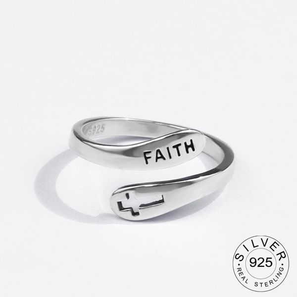 sterling silver rings for women cross faith letters vintage wedding trendy jewelry large adjustable antique anillos cluster, Golden;silver
sterling silver rings for women cross faith letters vintage wedding trendy jewelry large adjustable antique anillos cluster, Golden;silver