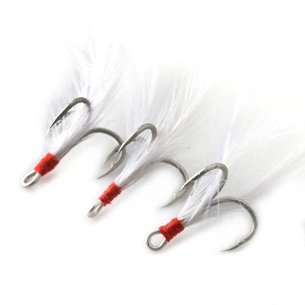 treble hooks with feather fishing hook blood slot 1/2/4/6/8/10# barbed high carbon steel tackle
treble hooks with feather fishing hook blood slot 1/2/4/6/8/10# barbed high carbon steel tackle