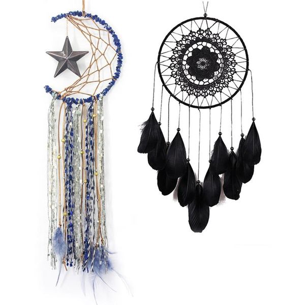decorative objects & figurines 2 pcs handmade dream catcher net with feathers wall hanging dreamcatcher craft gift christmas decoration, 70c
decorative objects & figurines 2 pcs handmade dream catcher net with feathers wall hanging dreamcatcher craft gift christmas decoration, 70c