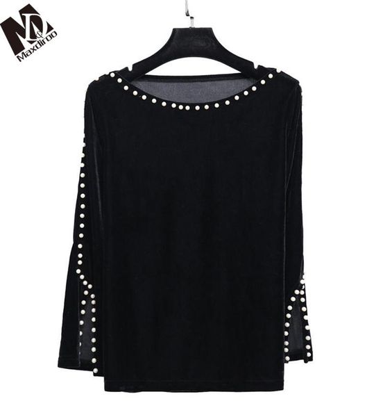 women's blouses & shirts maxdiroo 4xl plus size women beading velvet womens and long sleeve velour blouse chemisier femme, White
women's blouses & shirts maxdiroo 4xl plus size women beading velvet womens and long sleeve velour blouse chemisier femme, White