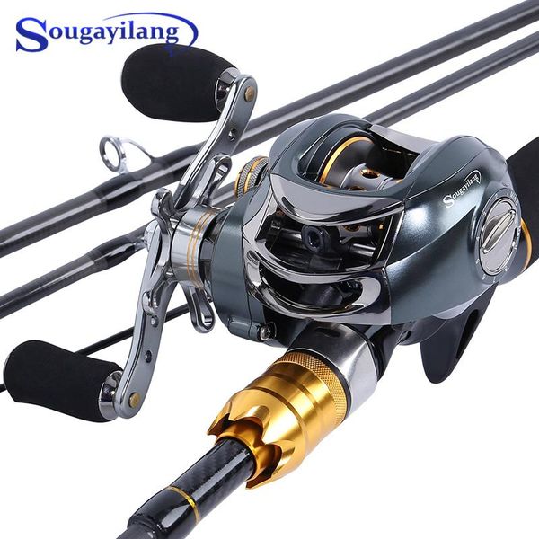 sougayilang 1.8m 2.1m 4 sections fishing rod and left/right baitcasting reel carbon casting sets combo
sougayilang 1.8m 2.1m 4 sections fishing rod and left/right baitcasting reel carbon casting sets combo