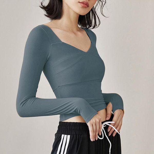 yoga outfit v-neck tight fitness long sleeves sport shirts sportswear women slim stretch workout shirt lady indoor gym blouse
yoga outfit v-neck tight fitness long sleeves sport shirts sportswear women slim stretch workout shirt lady indoor gym blouse