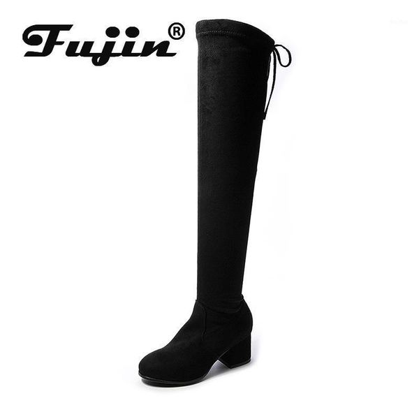 boots fujin women's over the knee 2021 autumn winter chunky heel widening increase slip fashion breathable women1, Black
boots fujin women's over the knee 2021 autumn winter chunky heel widening increase slip fashion breathable women1, Black