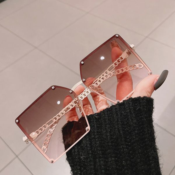 korean hollowed out metal chain large box plane sunglass women's sunglass, White;black
korean hollowed out metal chain large box plane sunglass women's sunglass, White;black