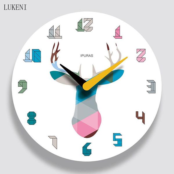 wall clocks color elk painted clock bedroom/living room home decor
wall clocks color elk painted clock bedroom/living room home decor