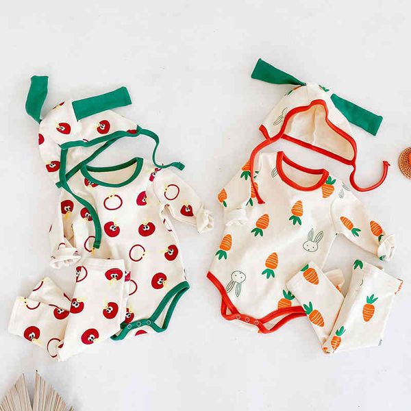 infant baby boys girls long sleeve rompers + trousers hat clothing sets autumn kids boy girl suit clothes 210429, White
infant baby boys girls long sleeve rompers + trousers hat clothing sets autumn kids boy girl suit clothes 210429, White
