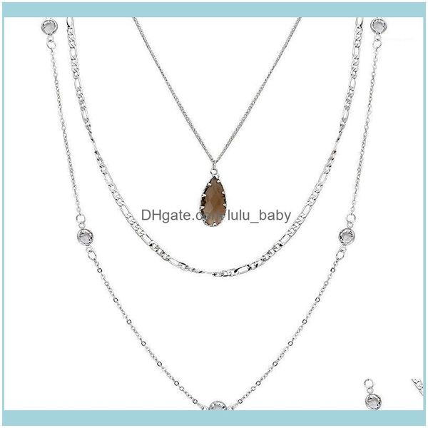 chains necklaces & pendants jewelrychains 4 layers waterdrop crystal stone pendant chain necklace multi-layer charm collar choker for women, Silver
chains necklaces & pendants jewelrychains 4 layers waterdrop crystal stone pendant chain necklace multi-layer charm collar choker for women, Silver