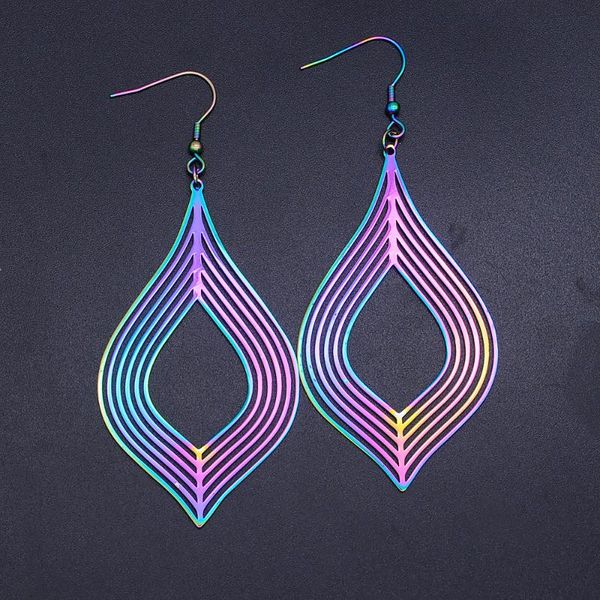 dangle & chandelier super unique rainbow color stainless steel fashion geometric waterdrop drop earring for women trendy jewelry, Silver
dangle & chandelier super unique rainbow color stainless steel fashion geometric waterdrop drop earring for women trendy jewelry, Silver