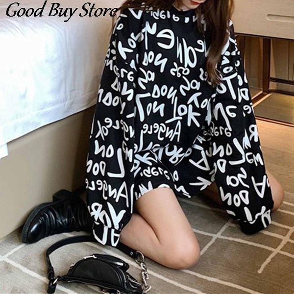letter print sweatshirts oversize hip hop hoodies women long sleeve streetwear fashion loose pullover teenager girls hoodie women's &, Black
letter print sweatshirts oversize hip hop hoodies women long sleeve streetwear fashion loose pullover teenager girls hoodie women's &, Black