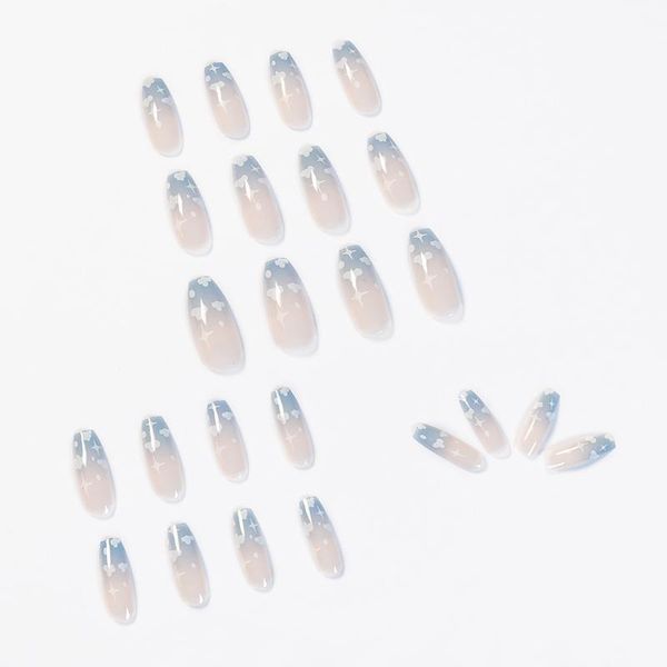 24pcs cloud pattern adhesive long cute manicure patch false nails save time nail wra999, Red;gold
24pcs cloud pattern adhesive long cute manicure patch false nails save time nail wra999, Red;gold