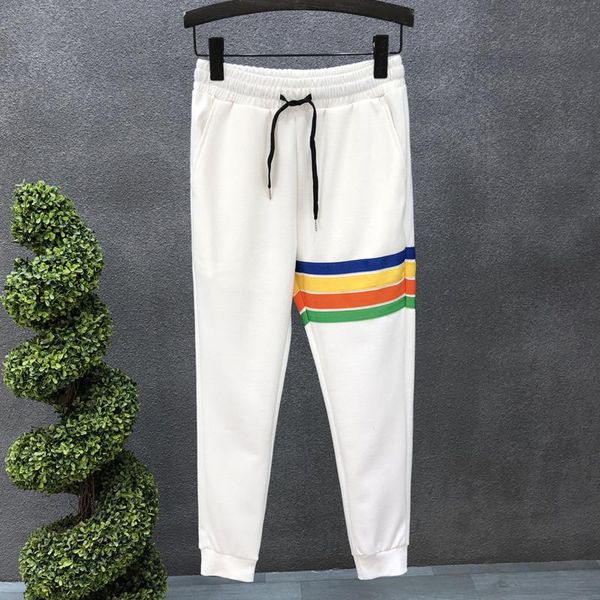 men's pants men casual 2021 spring autumn cropped korean versatile leggings fashion color stripe jogger pant, Black
men's pants men casual 2021 spring autumn cropped korean versatile leggings fashion color stripe jogger pant, Black
