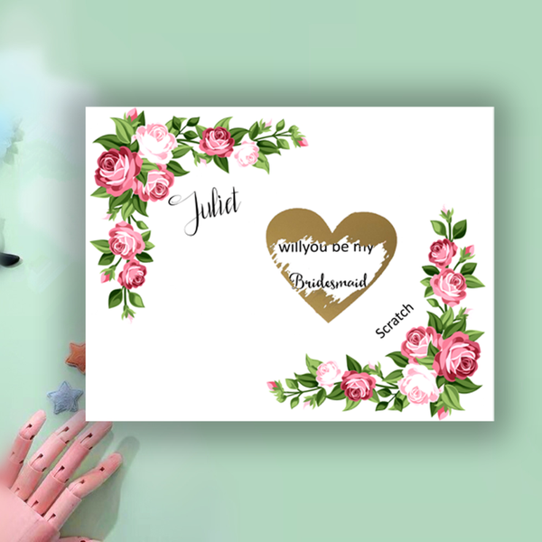 greeting cards scratch off will you be my bridesmaid card gold heart floral maid of honor cursive watercolors flowers
greeting cards scratch off will you be my bridesmaid card gold heart floral maid of honor cursive watercolors flowers