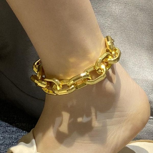 anklets exaggeration cuban thick chain anklet bracelet for women punk chunky foot sandals beach jewelry gift 2021, Red;blue
anklets exaggeration cuban thick chain anklet bracelet for women punk chunky foot sandals beach jewelry gift 2021, Red;blue