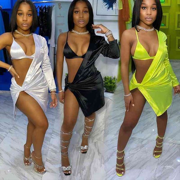 neon two piece set womens tracksuits spaghetti bra mini dress one shoulder long sleeve asymmetrical suit night club party, Gray
neon two piece set womens tracksuits spaghetti bra mini dress one shoulder long sleeve asymmetrical suit night club party, Gray