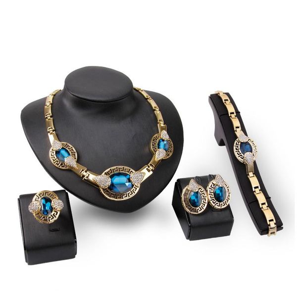 earrings & necklace fashion 4 parts necklace/earrings/ring/bracelet woman wedding banquet gem cheer jewelry set clothing party, Silver
earrings & necklace fashion 4 parts necklace/earrings/ring/bracelet woman wedding banquet gem cheer jewelry set clothing party, Silver