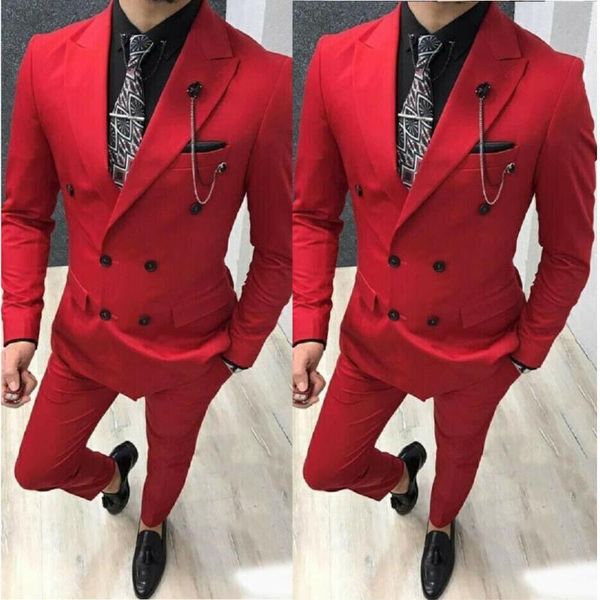 red men's double breasted suits wedding suit groom mens 3 piece prom dinner business evening jacket+pants & blazers, White;black
red men's double breasted suits wedding suit groom mens 3 piece prom dinner business evening jacket+pants & blazers, White;black