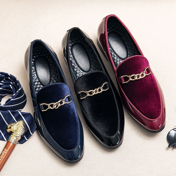 italian red blue graceful man party wedding shoes metal decoration dropshipping male penny loafers casual pointed, Black
italian red blue graceful man party wedding shoes metal decoration dropshipping male penny loafers casual pointed, Black