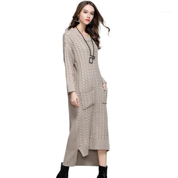 casual dresses vintage women asymmetrical split thick sweater dress autumn winter oneck long rib cuff wool loose pullover sweaters vestidos, Black;gray
casual dresses vintage women asymmetrical split thick sweater dress autumn winter oneck long rib cuff wool loose pullover sweaters vestidos, Black;gray