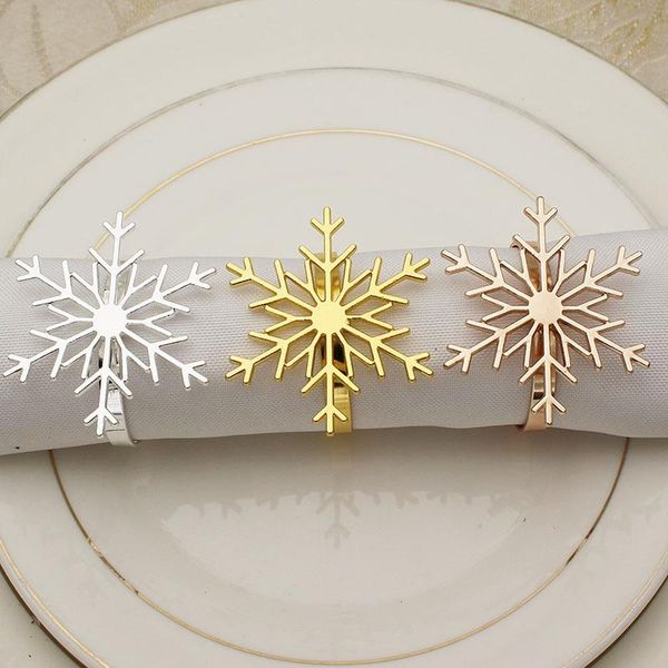 napkin rings 10pcs/lot christmas alloy snowflake ring golden buckle suitable for holiday party table decoration supplies
napkin rings 10pcs/lot christmas alloy snowflake ring golden buckle suitable for holiday party table decoration supplies