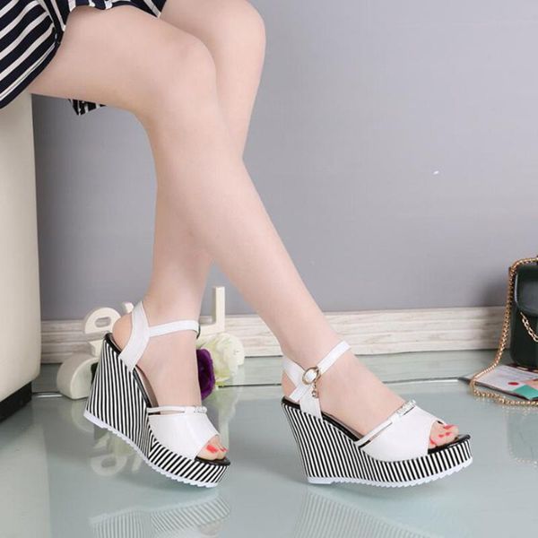 sandals summer women's platform wedges waterproof 10cm super high heel women shoes gingham pvc, Black
sandals summer women's platform wedges waterproof 10cm super high heel women shoes gingham pvc, Black