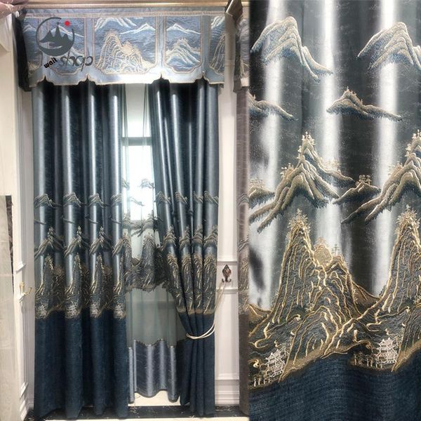 curtain & drapes as precision embroidery chinese villa landscape painting luxury high-end simplicity curtains for living dining room bedroom
curtain & drapes as precision embroidery chinese villa landscape painting luxury high-end simplicity curtains for living dining room bedroom